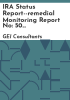 IRA_status_report--remedial_monitoring_report_no